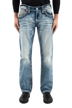 Rock Revival Men's Josiah Straight Denim Jeans