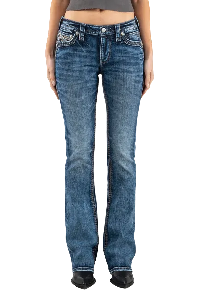 Rock Revival Women's Mandell B202 Boot Cut Jean