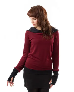 Ruby Red Lakshmi Handwarmer Jumper