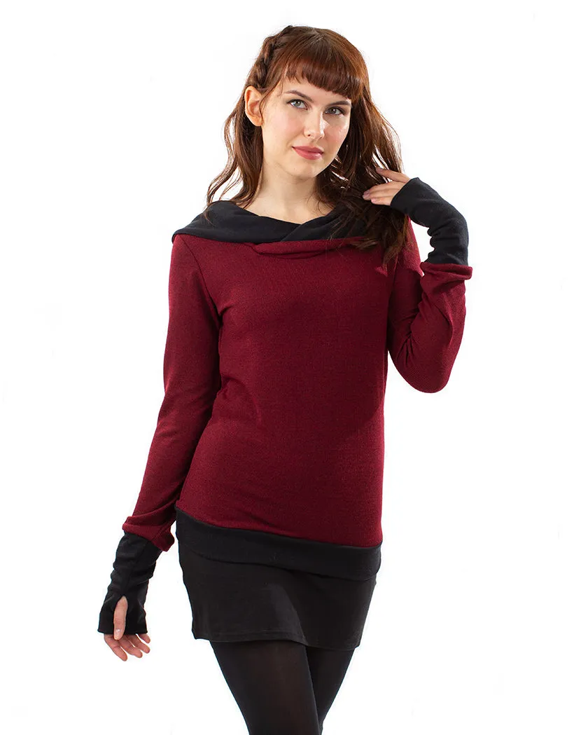 Ruby Red Lakshmi Handwarmer Jumper