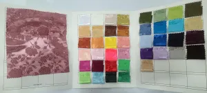 Satin Jacquard - Satin Flower Brocade - Sample Swatch 3x3