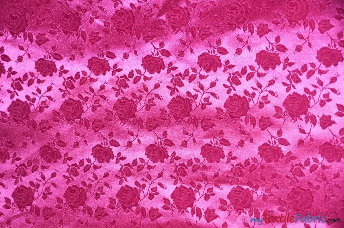 Satin Jacquard - Satin Flower Brocade - Sample Swatch 3x3