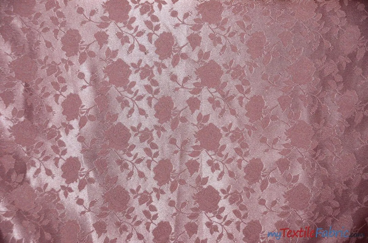 Satin Jacquard - Satin Flower Brocade - Sample Swatch 3x3