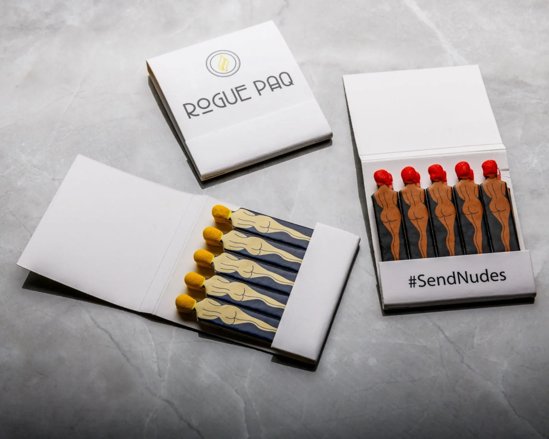 Signature Yellow #SendNudes Matches 3 pack