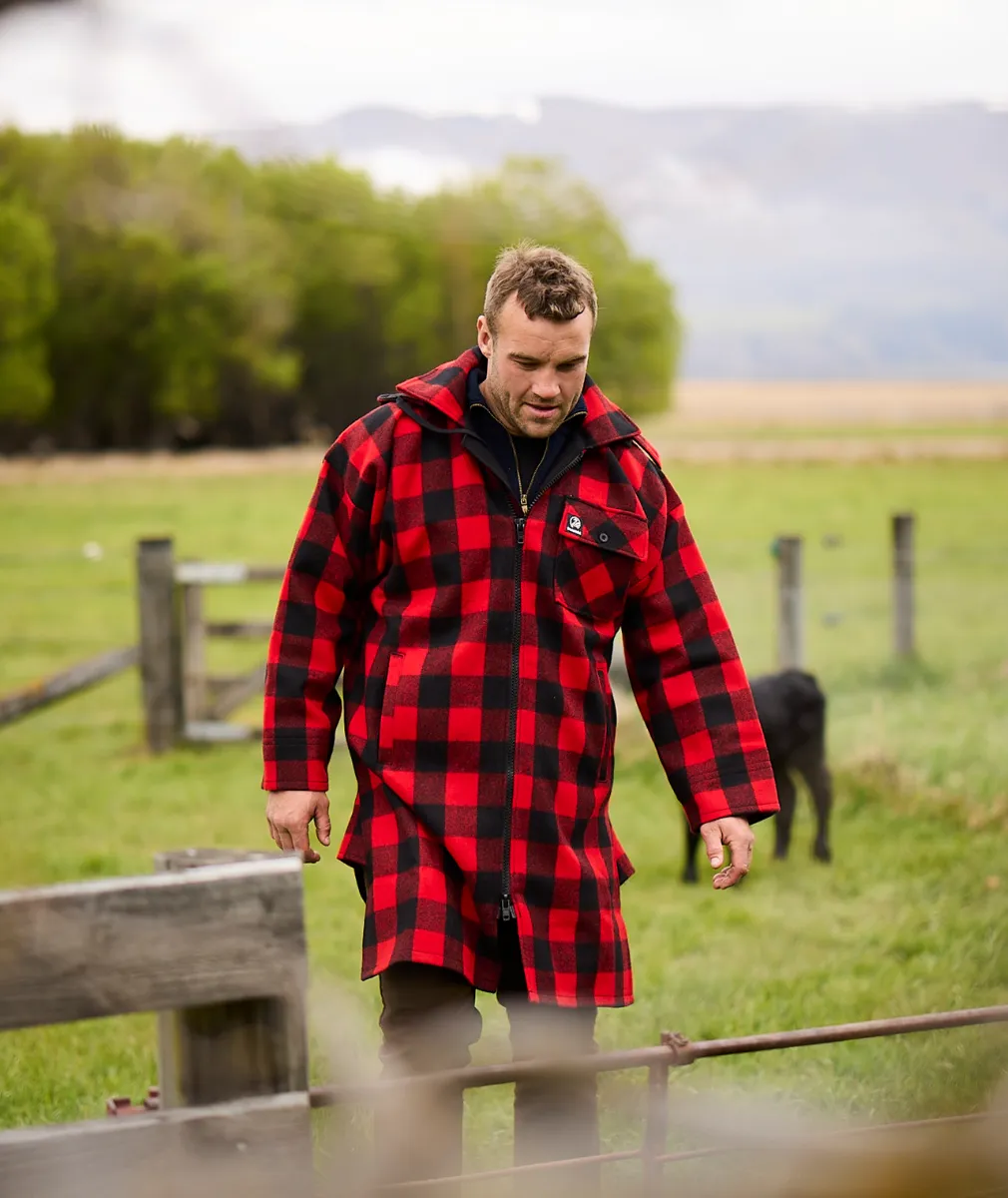 Swanndri Men's Mosgiel Wool Bushshirt with Zip-up Front