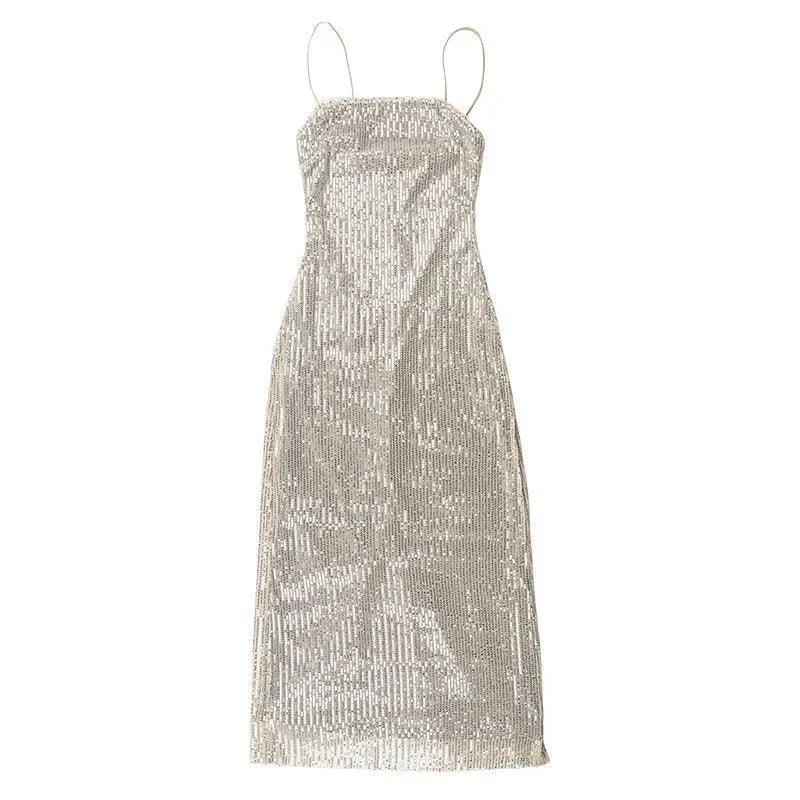 Tania Metallic Sparkle Dress