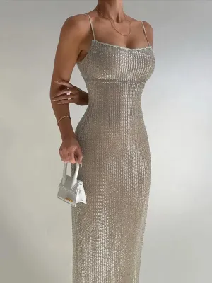 Tania Metallic Sparkle Dress