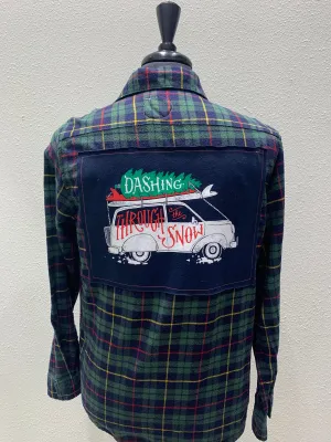 Vintage Repurposed Christmas Flannel