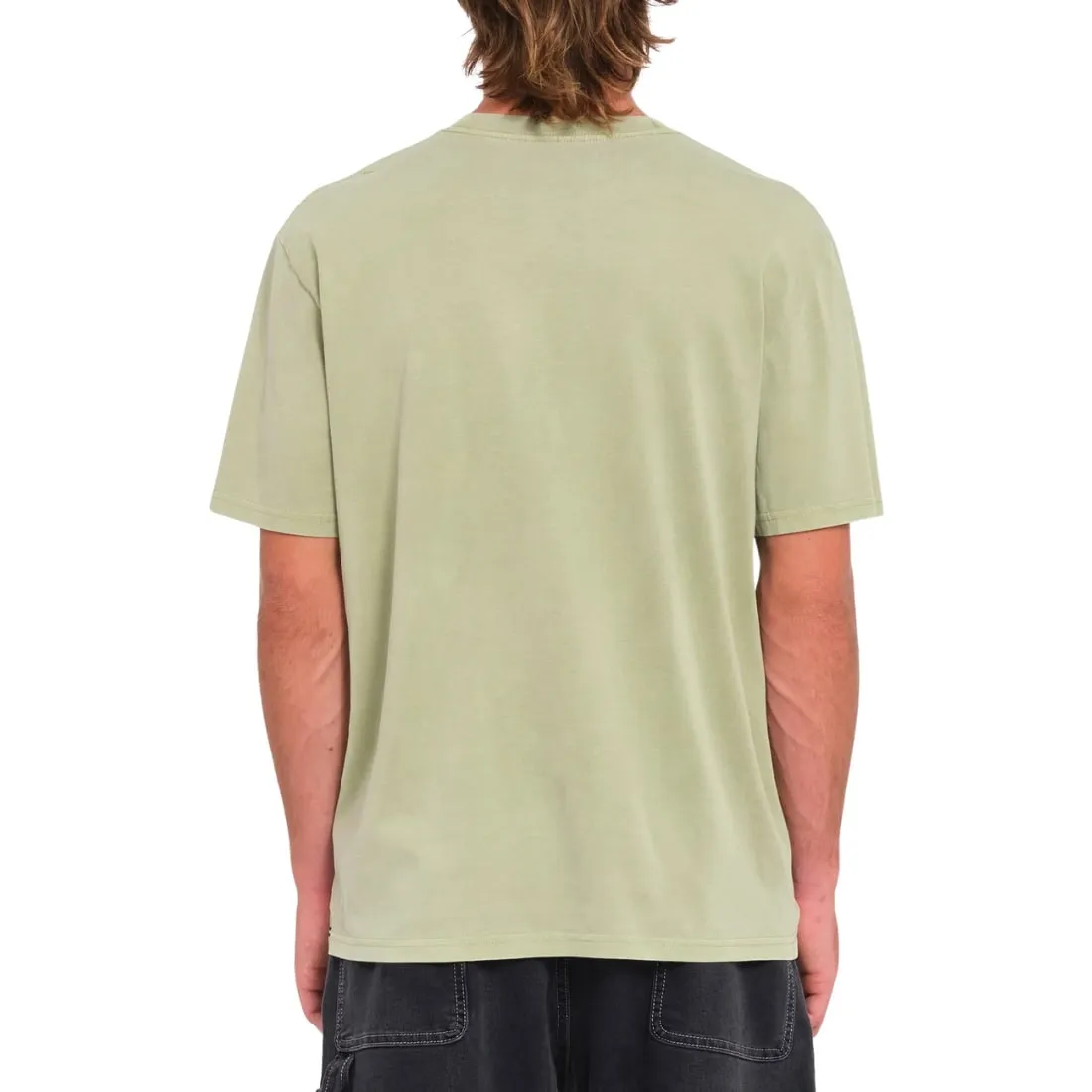 Volcom Solid Stone Embroidered T-Shirt - Green Tea