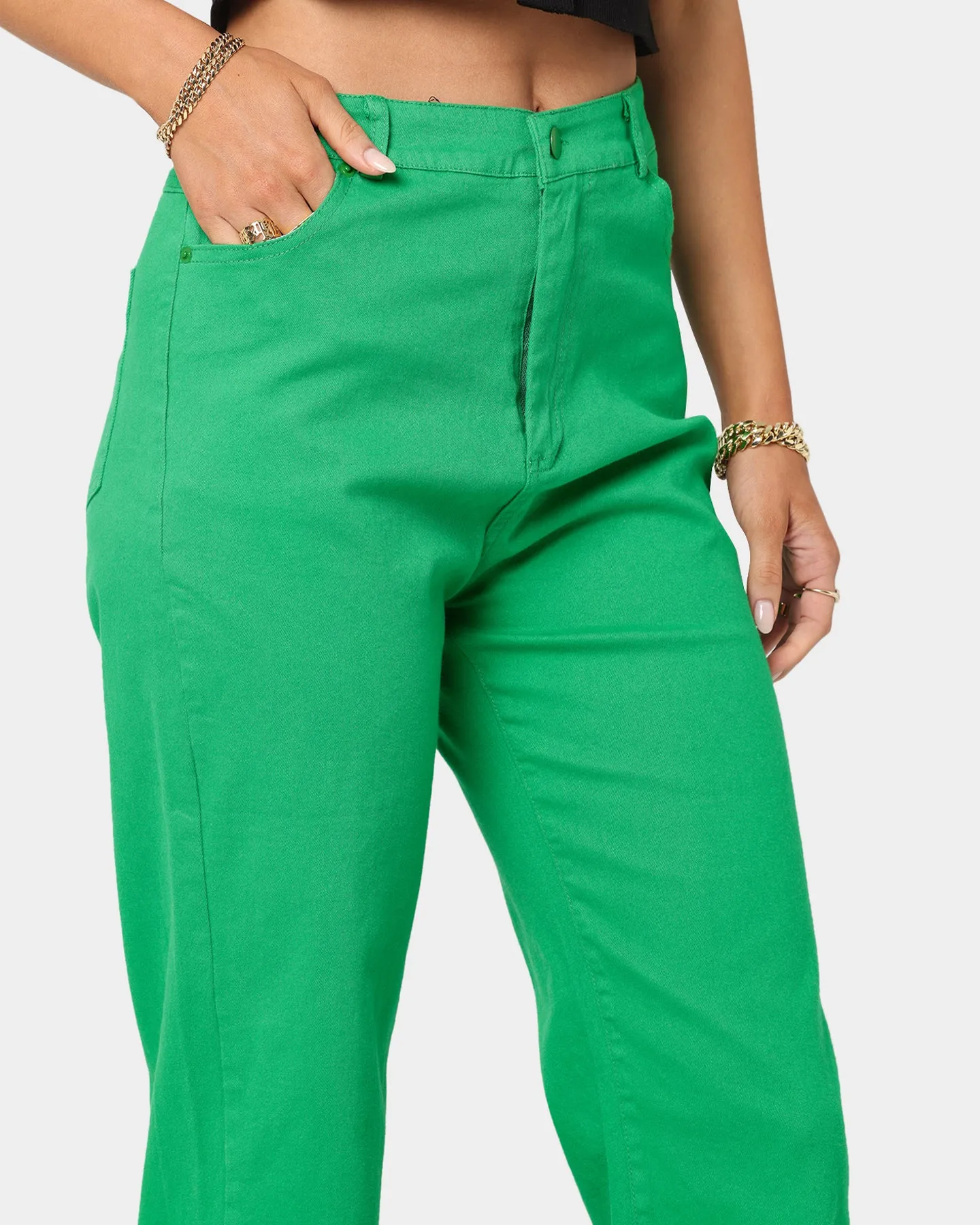 XXIII Women's Retro Green Pants Green